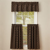 Image Title Campbell Black Lined Tier Curtains 36" - Primitive Star Quilt Shop - 2