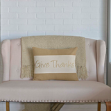 Image Title Give Thanks Pillow 14x18" Filled