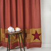 Ninepatch Star Shower Curtain - Primitive Star Quilt Shop