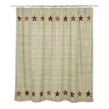 Abilene Star Shower Curtain - Primitive Star Quilt Shop - 1