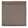 Black Star Scalloped Shower Curtain - Primitive Star Quilt Shop - 2