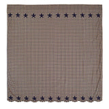 Navy Star Scalloped Shower Curtain - Primitive Star Quilt Shop - 3