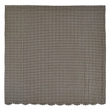 Black Check Scalloped Shower Curtain - Primitive Star Quilt Shop - 2