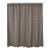 Black Check Scalloped Shower Curtain