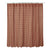 Burgundy Check Scalloped Shower Curtain