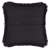 Burlap Black Pillow 16" Filled - Primitive Star Quilt Shop - 2