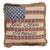 God Bless America Flag Pillow 12x12"