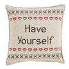 Merry Little Christmas Have Yourself Pillows 12x12" - Set of 2 - Primitive Star Quilt Shop - 1