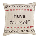 Merry Little Christmas Have Yourself Pillows 12x12" - Set of 2 - Primitive Star Quilt Shop - 1