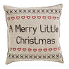 Merry Little Christmas Have Yourself Pillows 12x12" - Set of 2 - Primitive Star Quilt Shop - 2