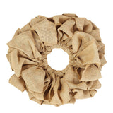 Burlap Natural Wreath 15" - Primitive Star Quilt Shop - 1