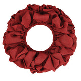 Burlap Red Wreath 20" - Primitive Star Quilt Shop - 1