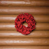 Burlap Red Wreath 20" - Primitive Star Quilt Shop - 3