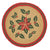 Poinsettia Stencil Round Braided Tablemat 13" - Set of 6