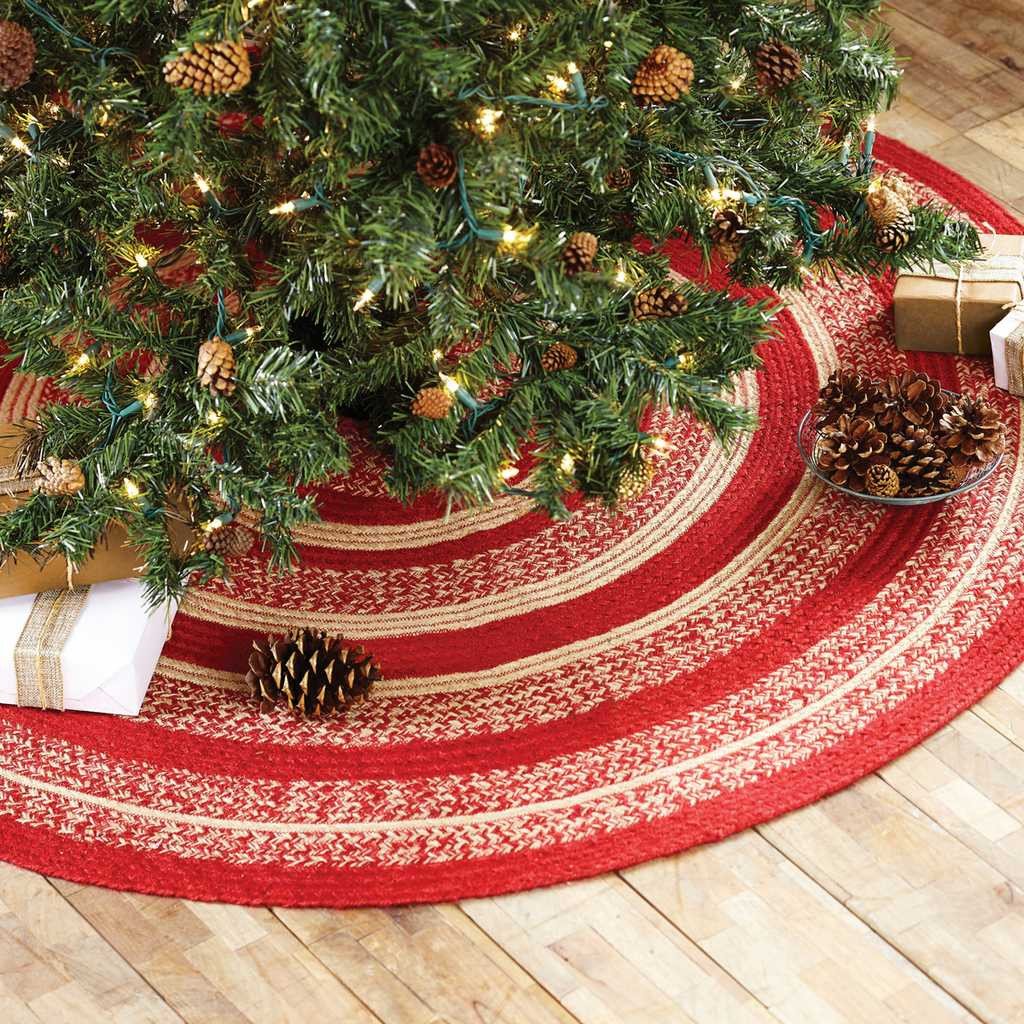 Cunningham Braided Tree Skirt 50" - Primitive Star Quilt Shop - 1