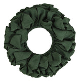 Burlap Green Wreath 20" - Primitive Star Quilt Shop - 1