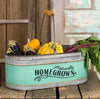 'Homegrown' Tin Bucket - Primitive Star Quilt Shop - 2