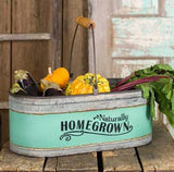 'Homegrown' Tin Bucket - Primitive Star Quilt Shop - 2