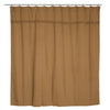 Burlap Natural Shower Curtain - Primitive Star Quilt Shop - 2