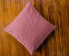 Burgundy and Tan Fabric Euro Sham 26x26" - Primitive Star Quilt Shop