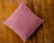 Burgundy and Tan Fabric Euro Sham 26x26"