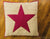 Burgundy and Tan Quilted Euro Sham 26x26"