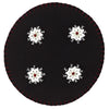 Christmas Snowflake Felt Round Tablemat 13" - Set of 2 - Primitive Star Quilt Shop