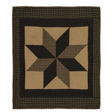 Dakota Star Quilted Throw - Primitive Star Quilt Shop - 1