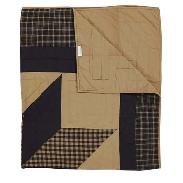Dakota Star Quilted Throw - Primitive Star Quilt Shop - 3