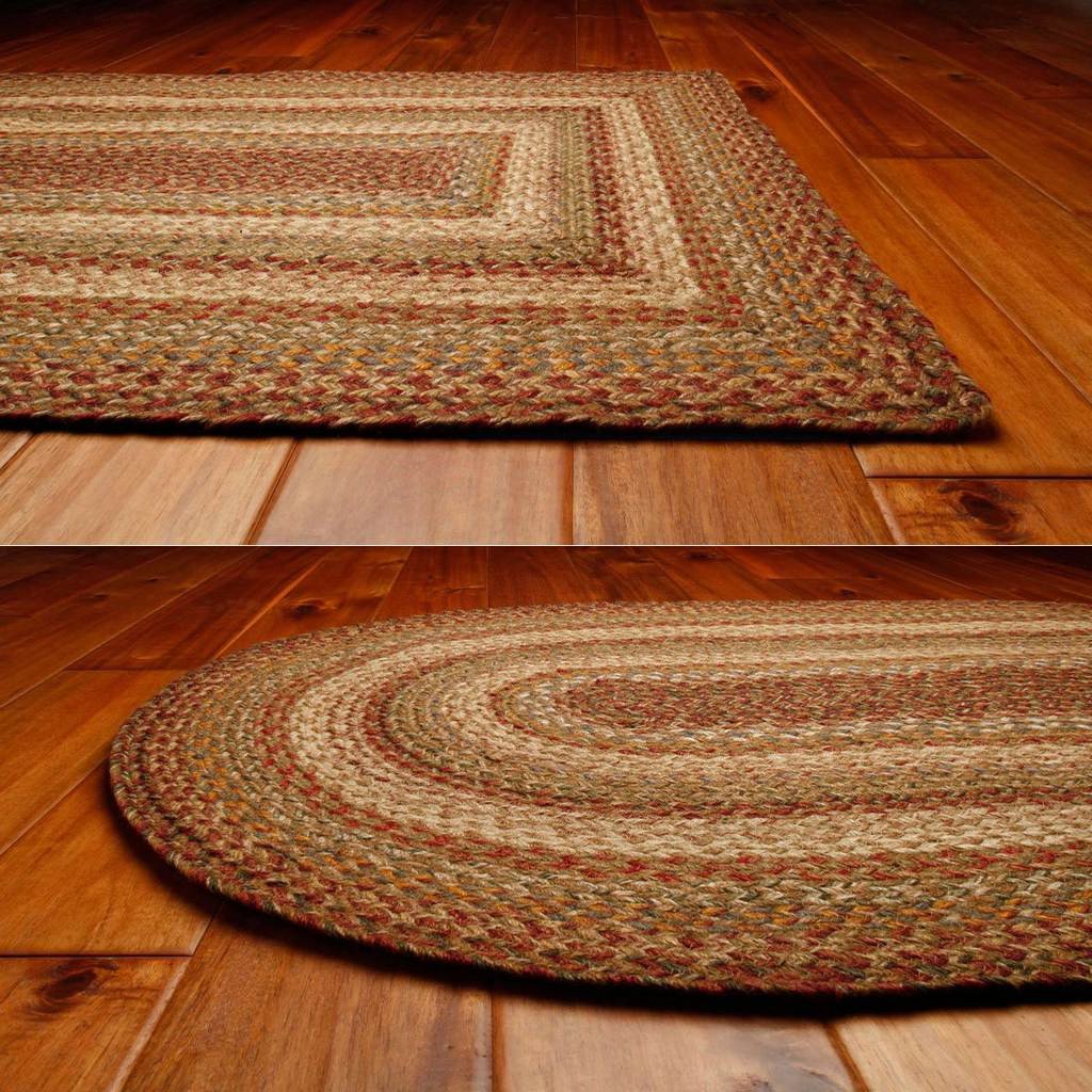 Harvest Rectangle Braided Rug 6x9' - Primitive Star Quilt Shop - 2