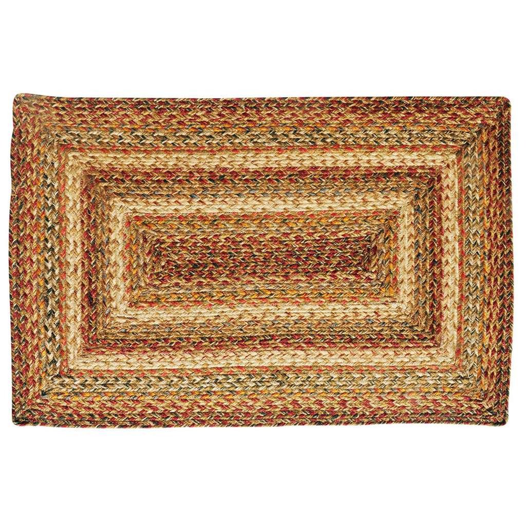 Harvest Rectangle Braided Rug 27x45" - Primitive Star Quilt Shop - 1