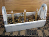 Ivory Flower Box with Timer Taper Candles - Primitive Star Quilt Shop - 7