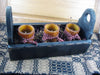 Black Flower Box with Pillar Candles - Primitive Star Quilt Shop - 7