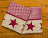 Jamestown Burgundy King Pillow Case - Set of 2 - Primitive Star Quilt Shop