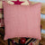 Jamestown Burgundy Fabric Pillow 16" Filled