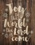 Joy to the World Lath Art Wood Sign 12x15.5"