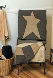 Primitive Star Quilted Throw