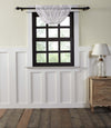 White Ruffled Sheer Balloon Valance