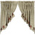 Abilene Star Scalloped Lined Prairie Swag Curtains