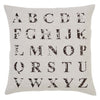 Alphabet Natural Pillow 18" Down Filled - Primitive Star Quilt Shop - 2