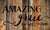 Amazing Grace Barn Board Wood Sign - 46.5x27.5"