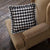 Annie Buffalo Check Black Fabric Pillow 18" Filled