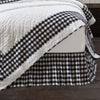 Annie Buffalo Check Black Bed Skirt in 3 SIZES