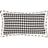 Annie Buffalo Check Black Quilted King Sham 21x37"