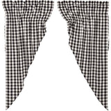 Annie Buffalo Check Black Lined Prairie Curtains