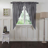 Annie Buffalo Check Black Lined Prairie Curtains