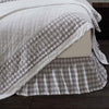 Annie Buffalo Check Grey Bed Skirt in 3 SIZES