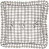 Annie Buffalo Check Grey Fabric Euro Sham 26x26"