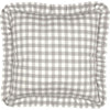 Annie Buffalo Check Grey Fabric Euro Sham 26x26"