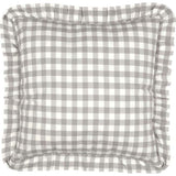 Annie Buffalo Check Grey Fabric Euro Sham 26x26"